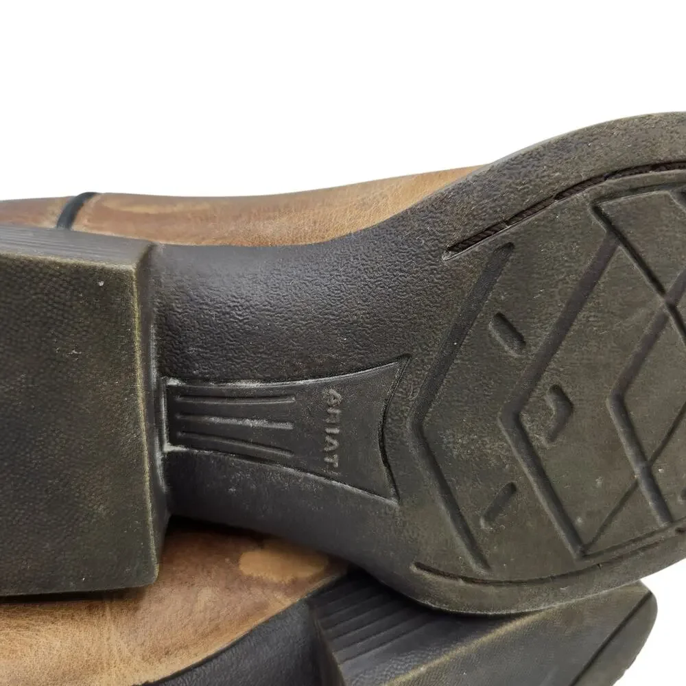 Ariat Pace Setter Leather Western Boots‎ Baked Cookie Green Kid's Size 5.5